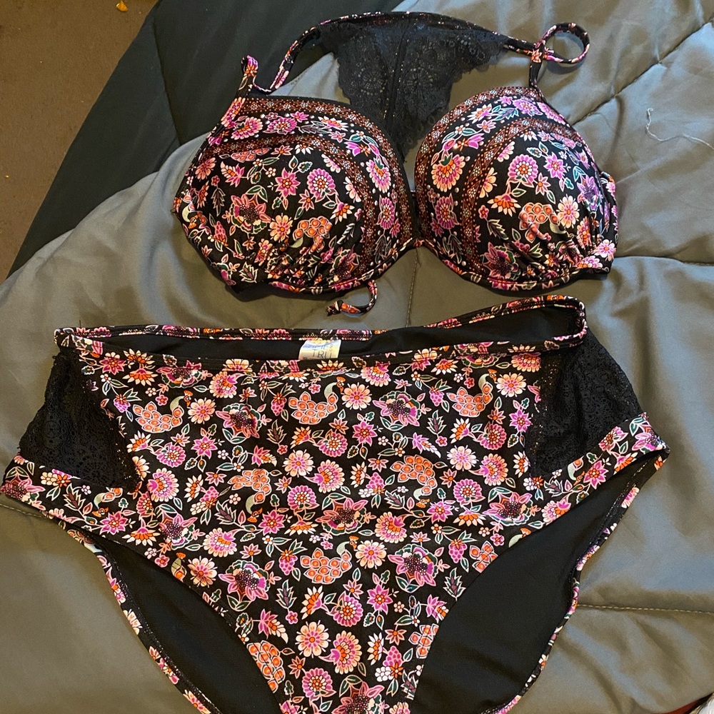 2 piece high waisted bikini